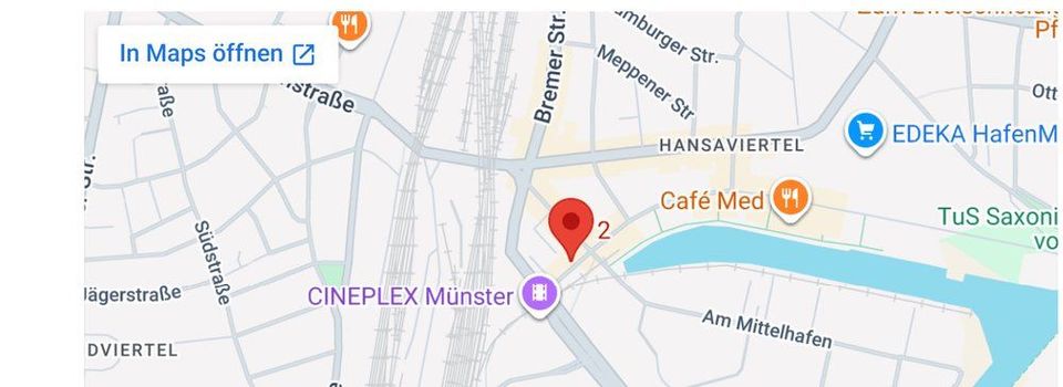 Karte: Hafenplatz 2, 48155 Münster